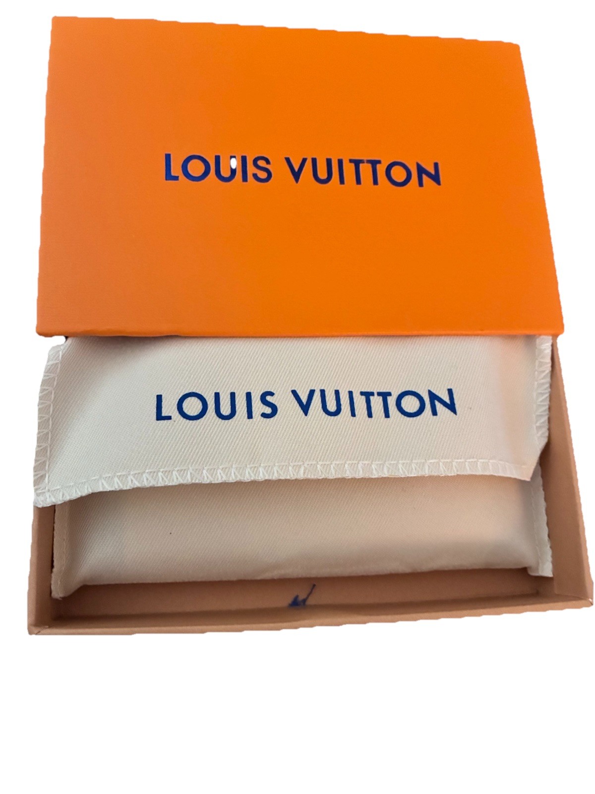 Louis Vuitton Monogram Key Pouch Pochette Cles Coin Purse W/Box & Bag