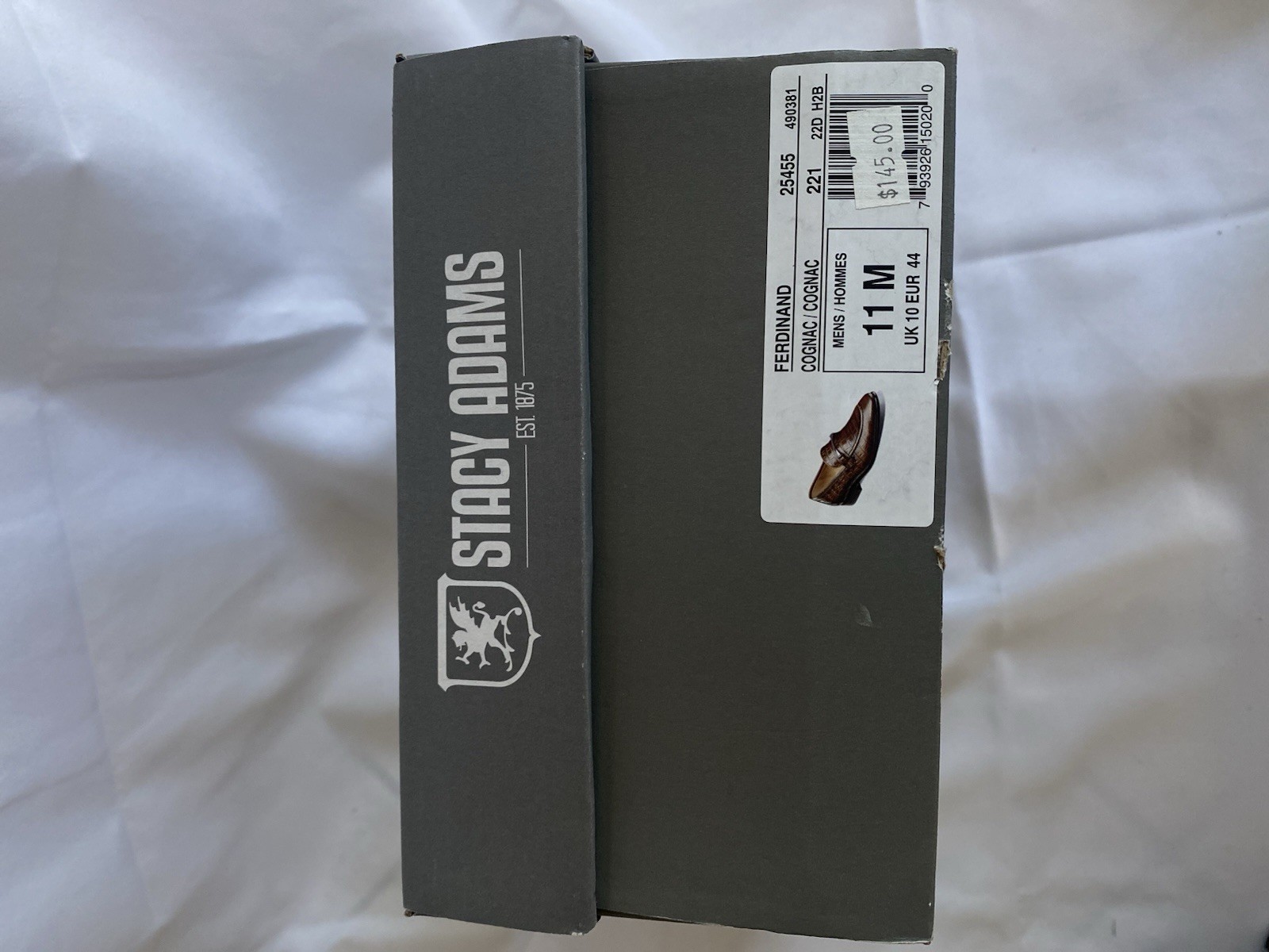 Stacy Adams Ferdinand Mens 11 M Cognac Brown Croc Leather Slip On 25455 NIB