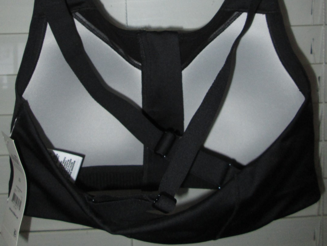 Avia Zip Front Sports Bra High Support Women’s XS Built in Pads Adj Straps NEW