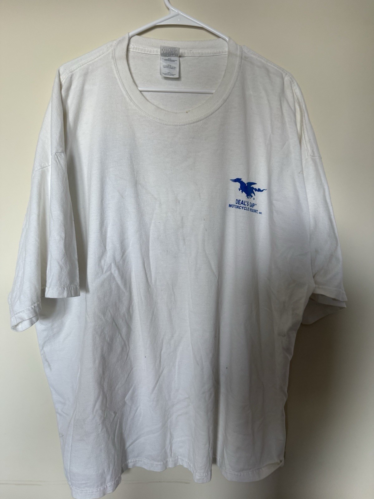 Gildan Ultra Cotton Men’s White Heavyweight Graphic Tee Deal’s Gap Dragon 3XL