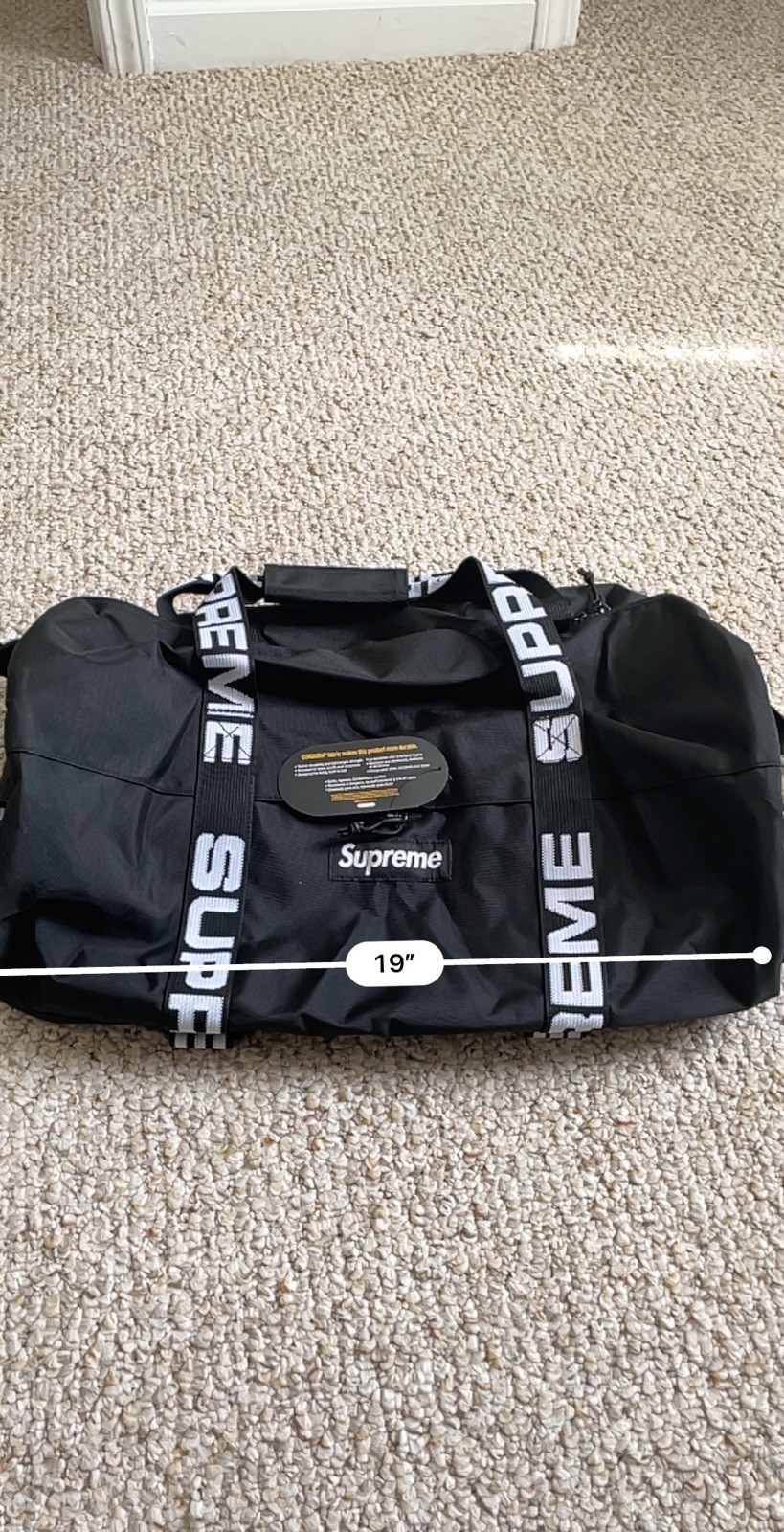 Supreme Duffle Bag Black Brand New With Tags