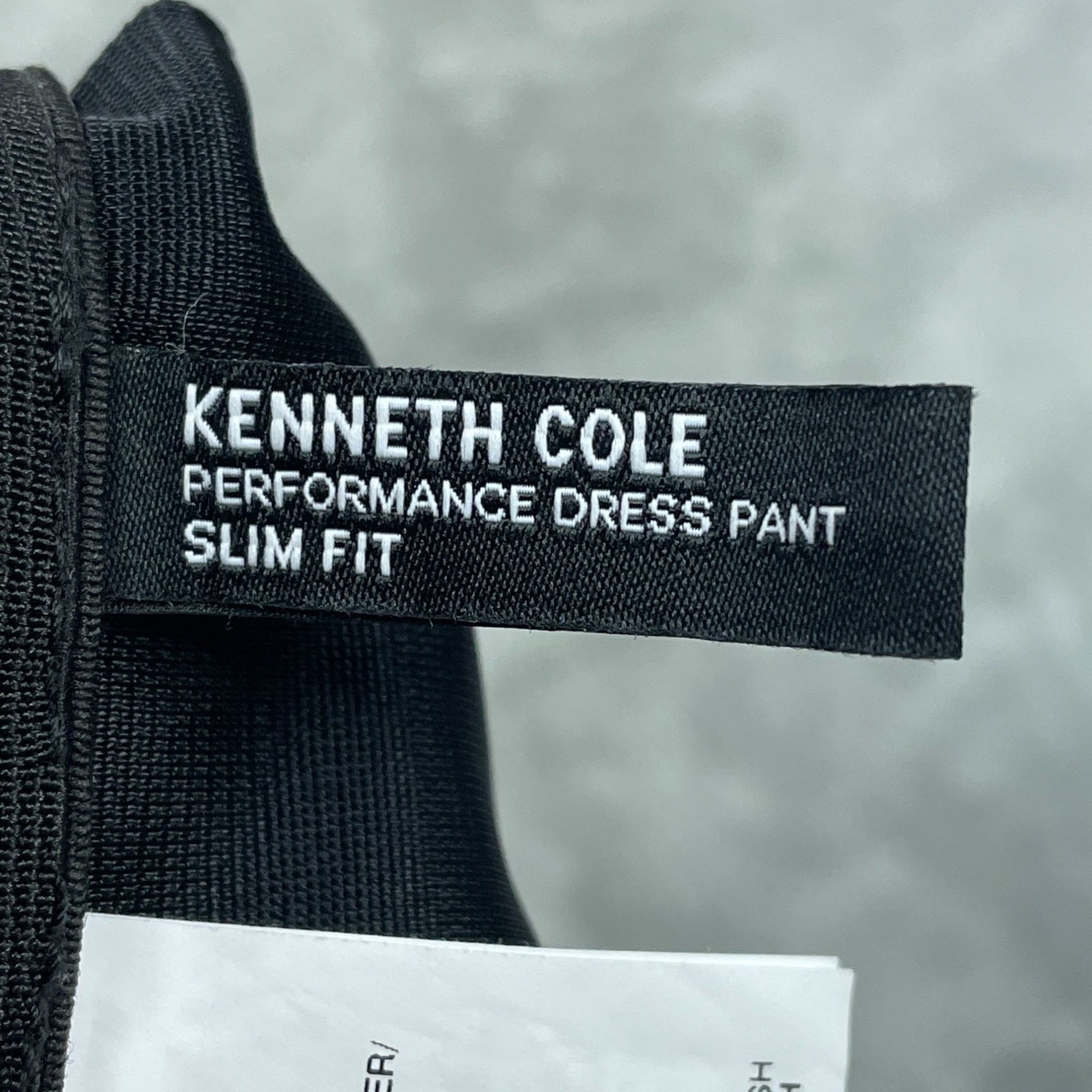 Kenneth Cole Reaction Techni-Cole Slim Fit Gray Dress Pants 36×34 a1050