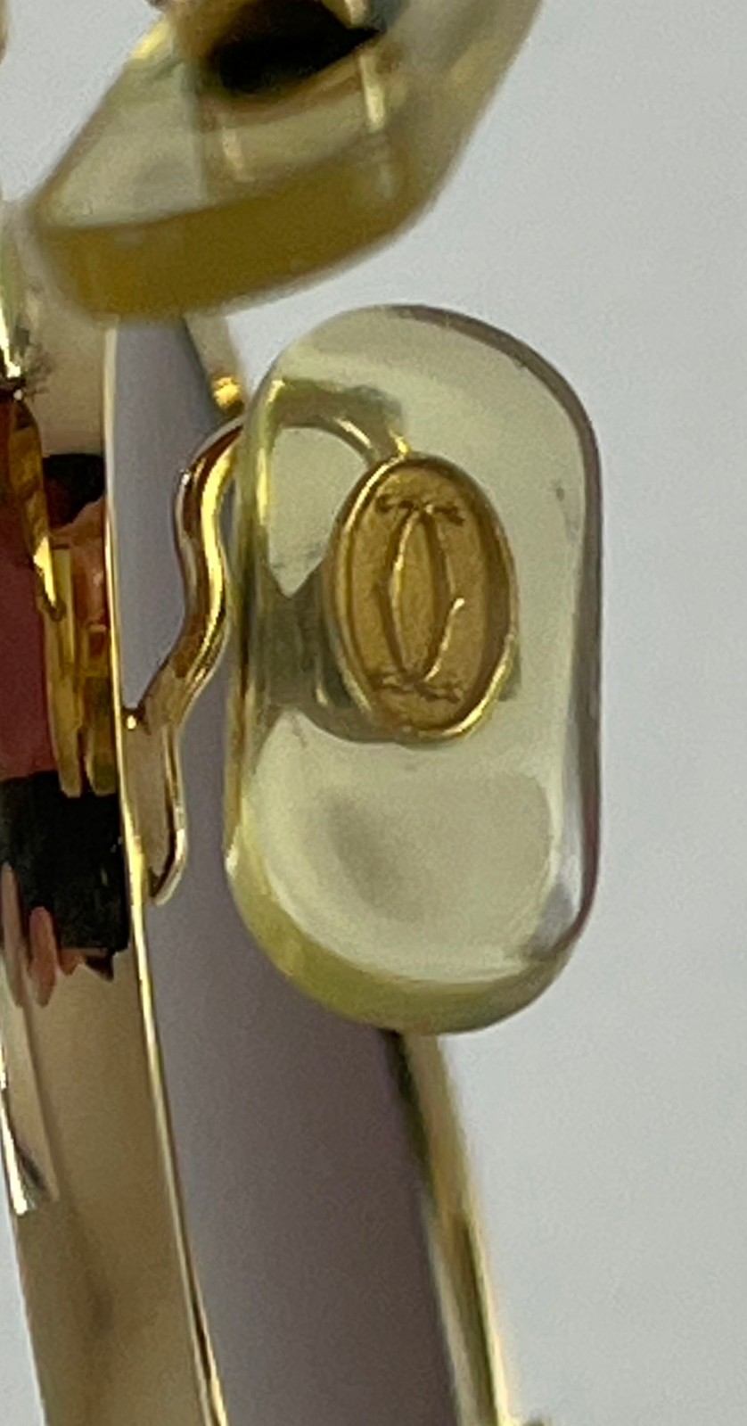 Vintage 80s Cartier Spider Sunglasses oval gold 22K trinity vendome santos must