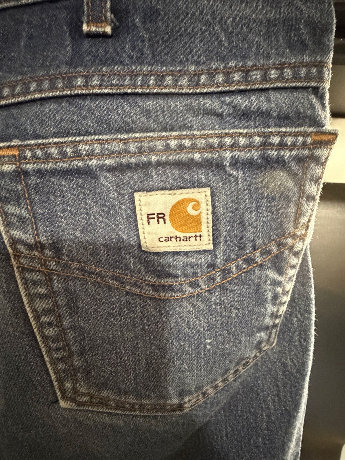 Carhartt FR Men’s Relaxed Fit Straight Flame-Resistant Blue Jeans Made in USA!