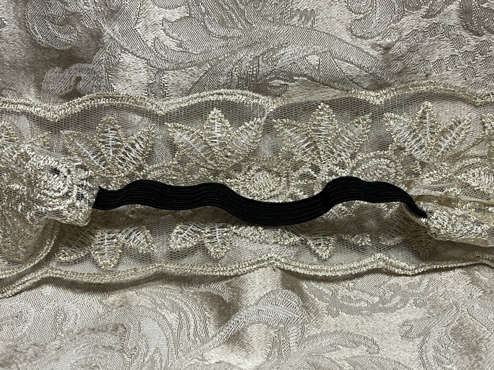 Women Lace Headband Stretch Hairband Elegant Wide Headwrap