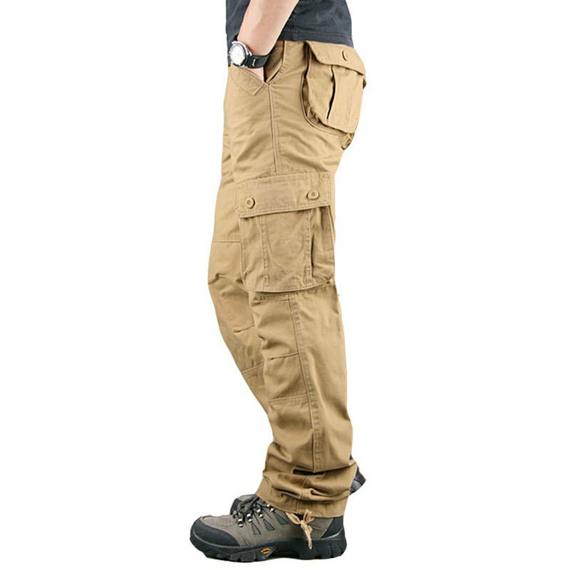 Men’s Army Tactical Combat Cotton Cargo Work Pants Outdoor Hiking Trousers