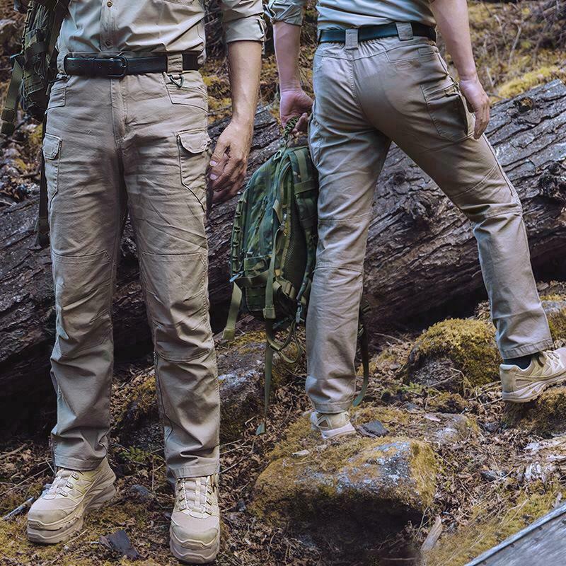 Tactical Mens Pants Work Cargo Combat Hiking Outdoor Waterproof Trousers Pants
