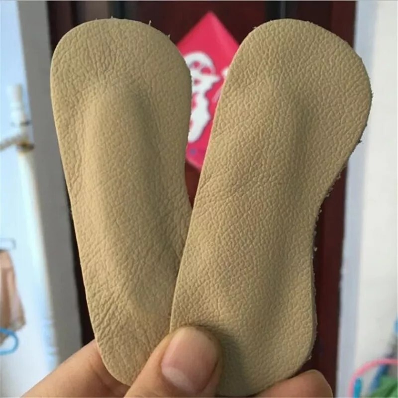 1 Pair Cow Leather Heel Grips Thickened Anti-Abrasion Heel Cushioned Insole heel