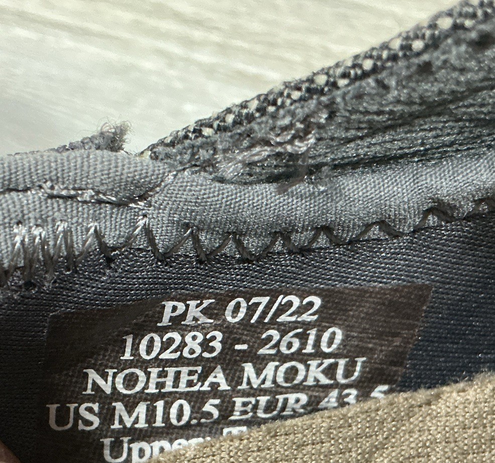 OLUKAI Nohea Moku Gunmetal Gray Casual Shoes Mens Size US 10.5 EUR 43.5