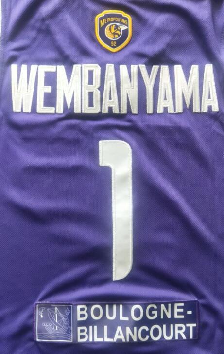METS 92 Victor Wembanyama METS92 #1 Jersey Adult size