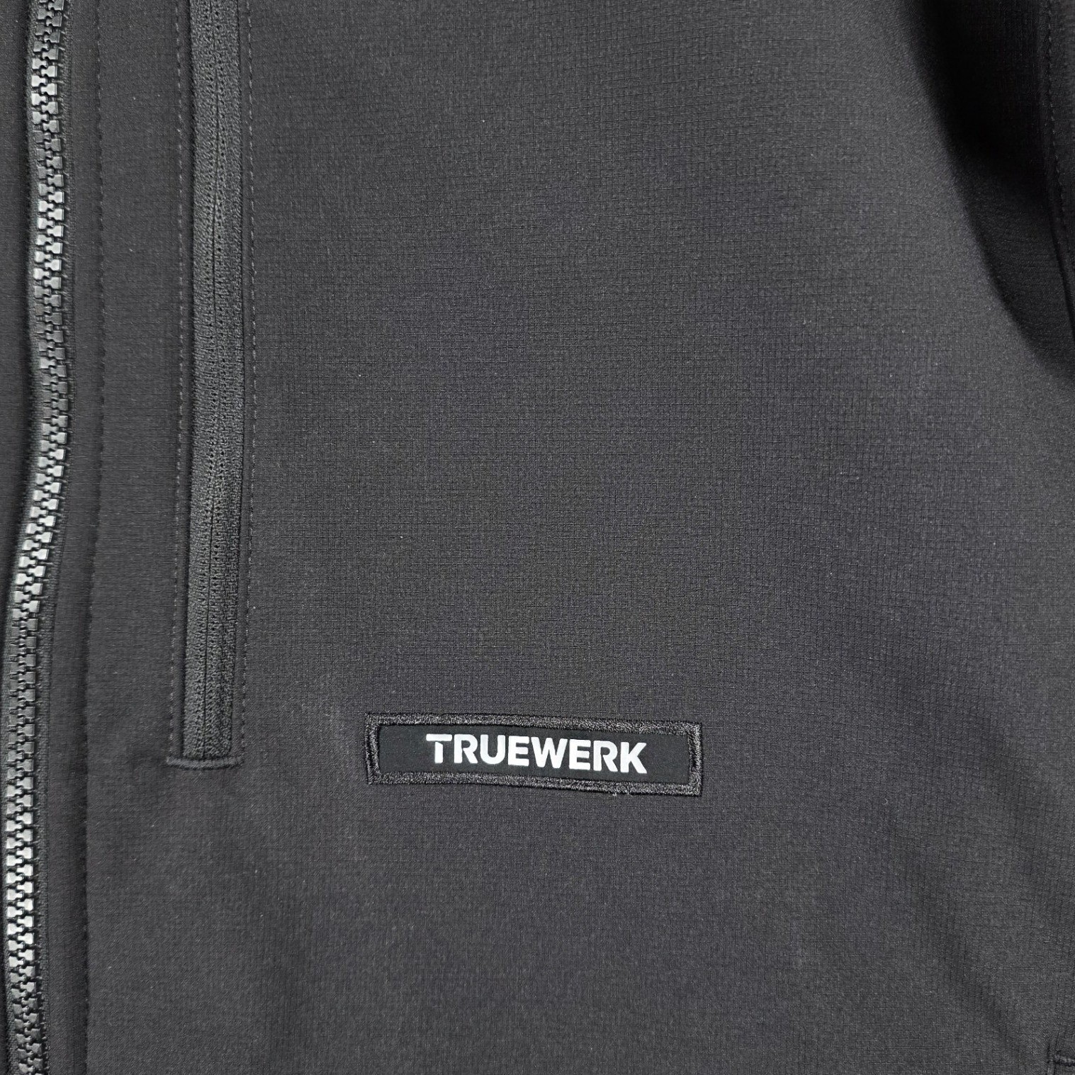 Truewerk S3 Solution Hoodie Mens Large Black Performance Workwear Zip Jacket