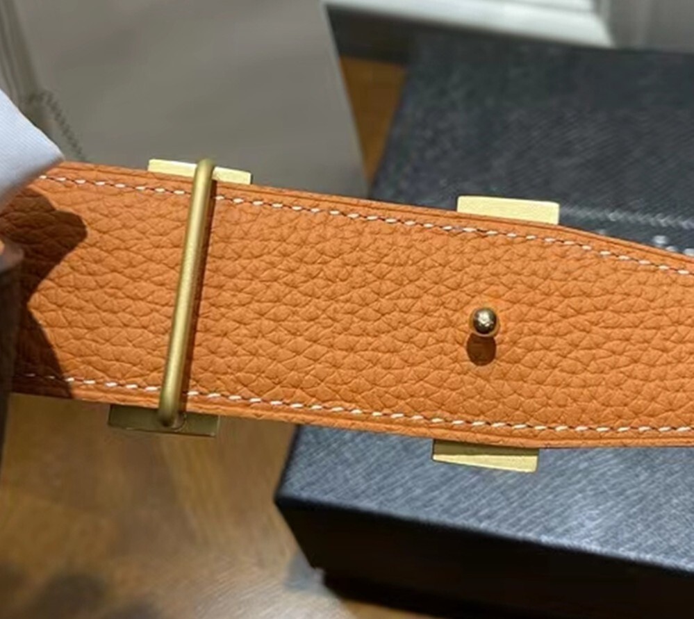 38mm H Gold Brushed Constance Belt Buckle