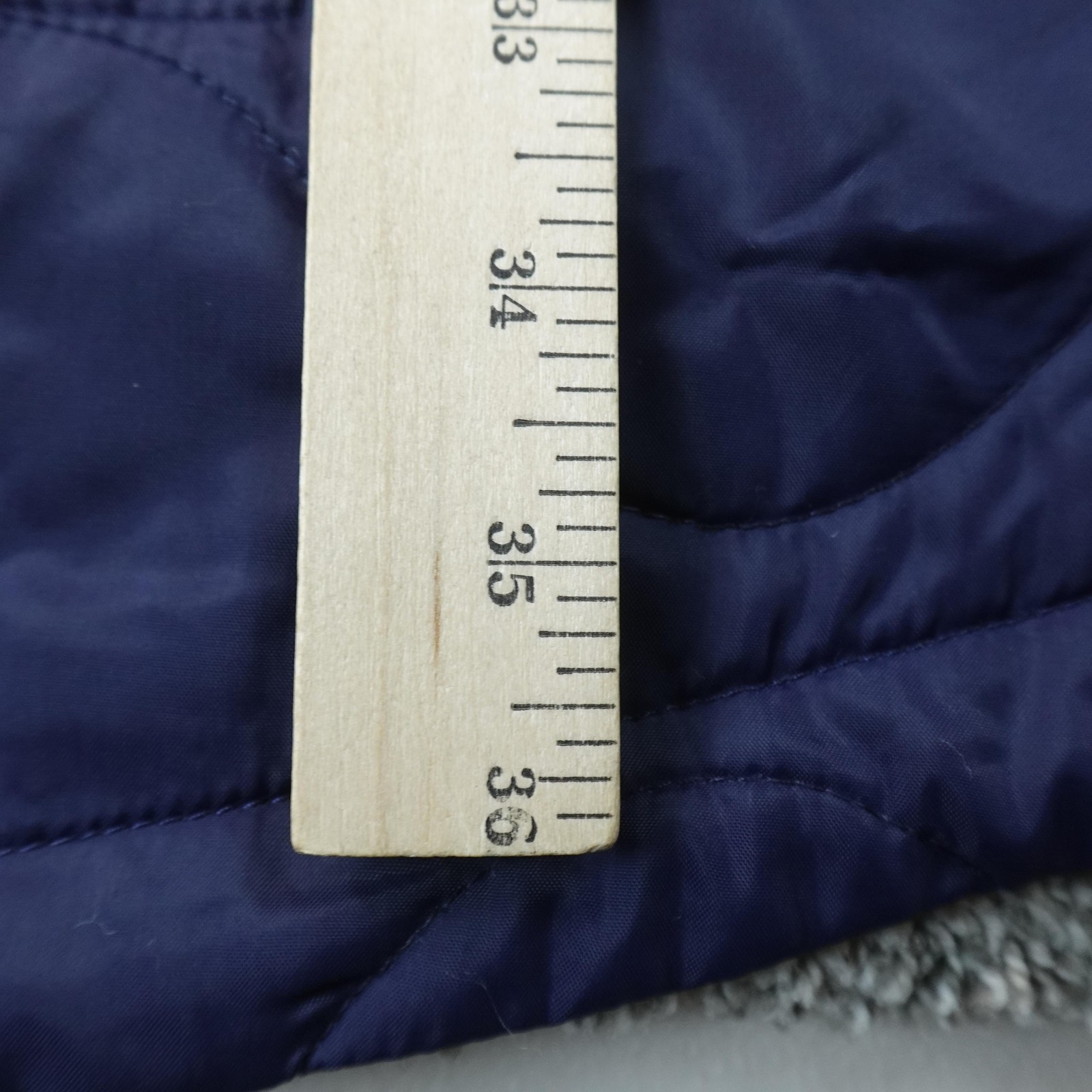 Gap Jacket Womens M Blue Quilted Insulated Woobie Military Fishtail Parka Coat