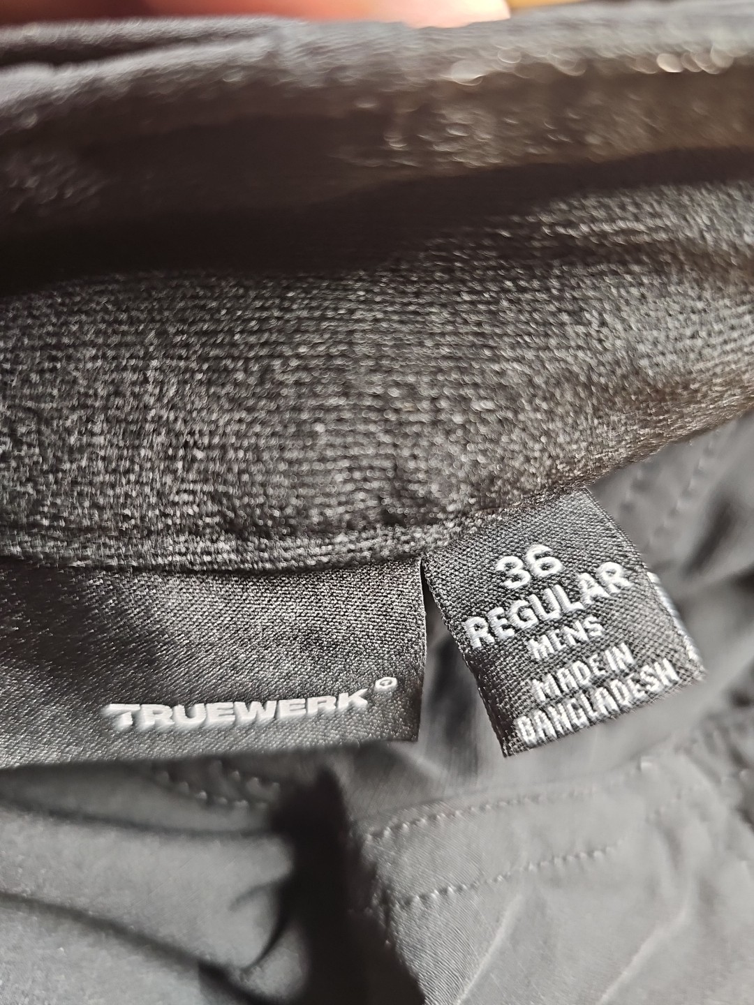 Truewerk Mens Pants 36×32 Black Work Utility Cargo Softshell Used NO KNEE PADS