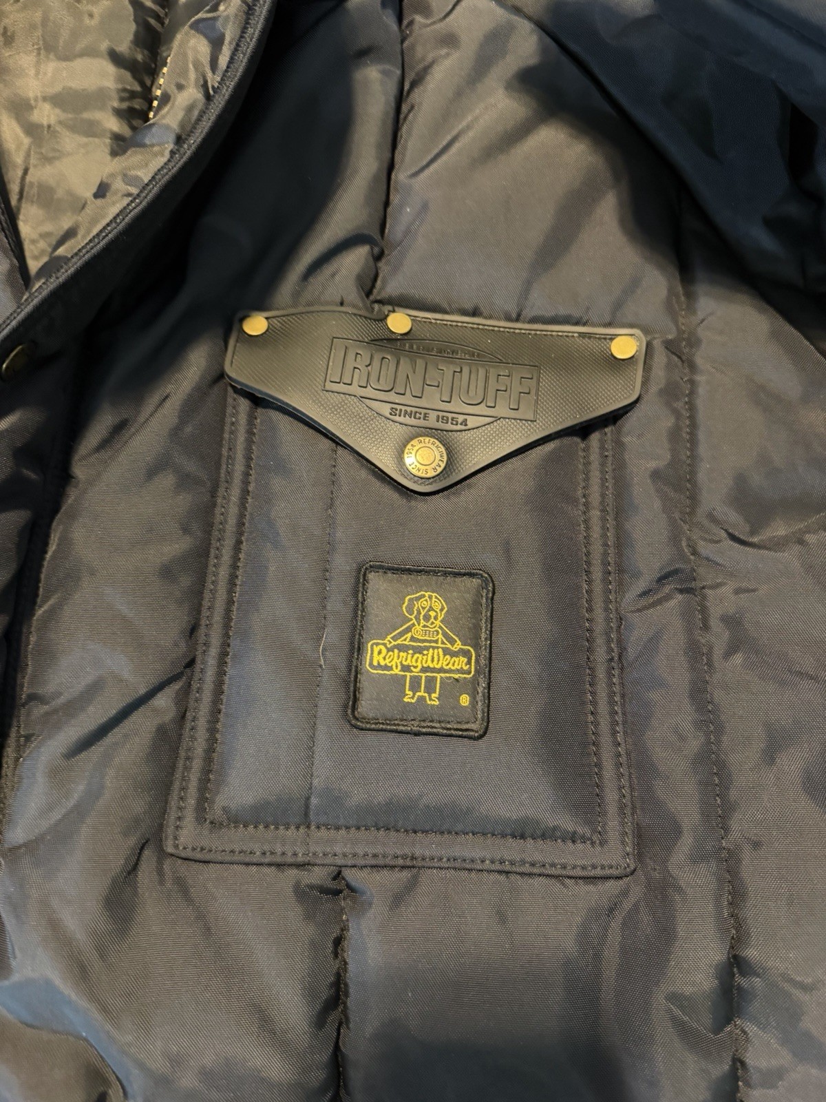 RefrigiWear 0358R Iron-Tuff Heavy Insulated Coat Mens XL Water Repellent