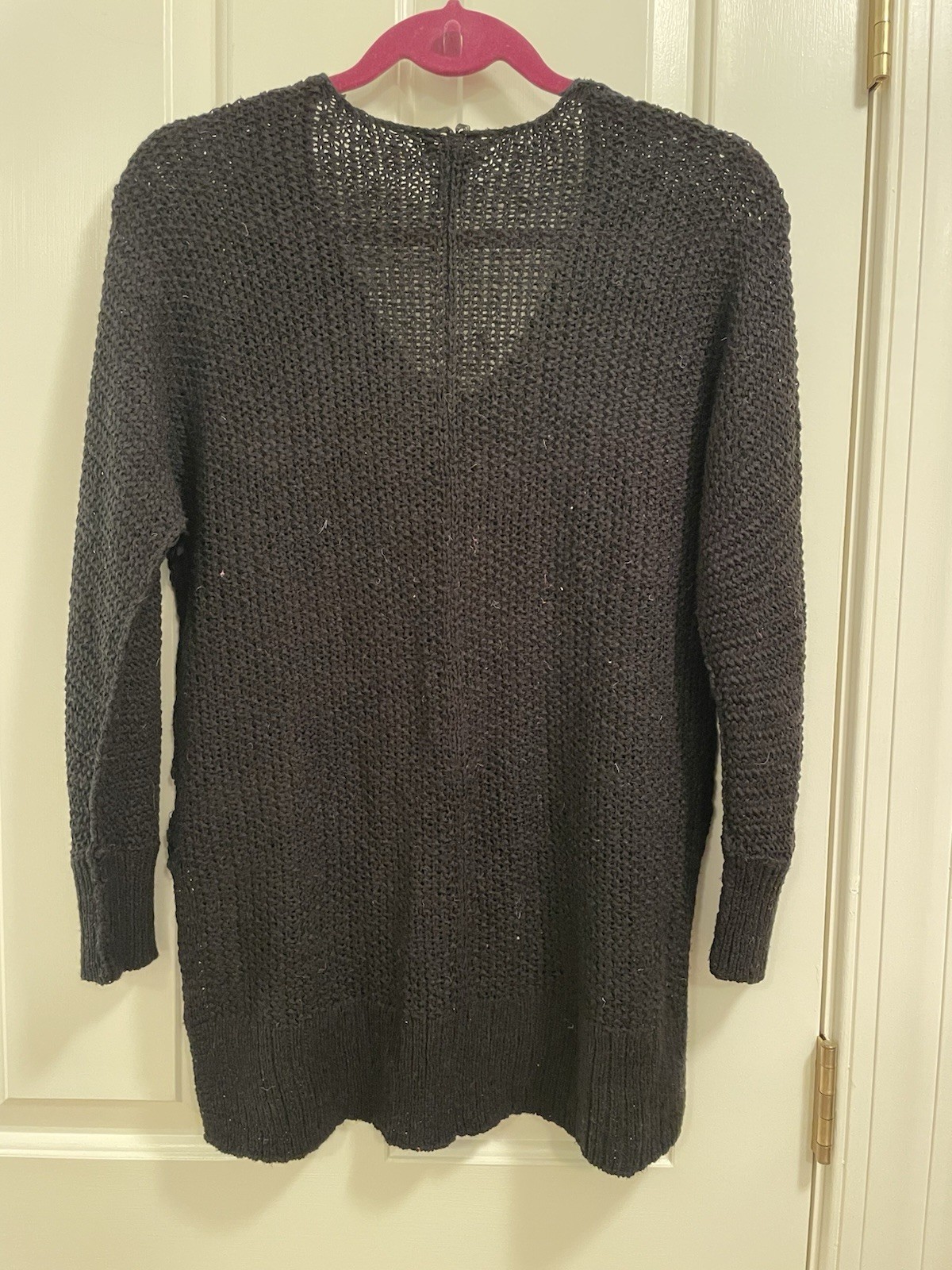 H&M black knit sweater, M