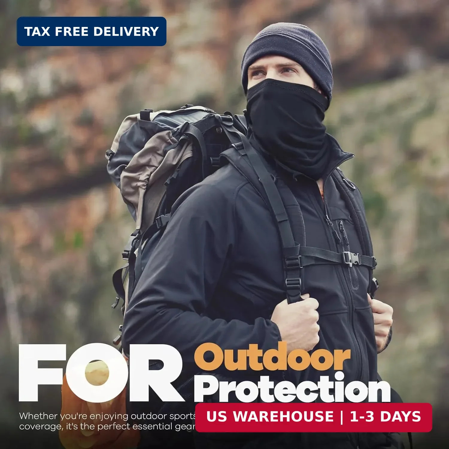 Fuinloth Neck Gaiter, 6 Pack Cooling UV Protection Bandana Face Mask Gator Scarf