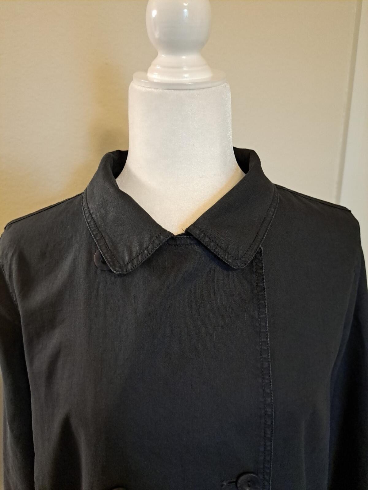 EILEEN FISHER 100% LINEN UNLINED JACKET SIZE S EUC Returns Accepted