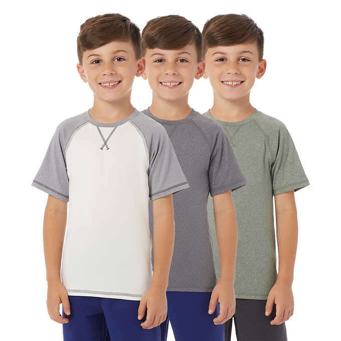 32 Degrees Cool Youth 3-Pack Active Tee