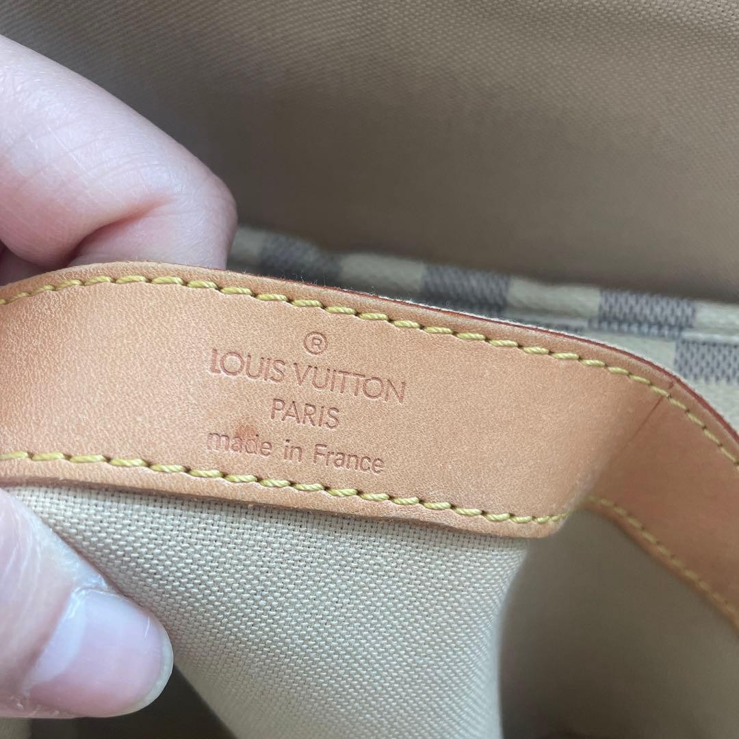 Auth LOUIS VUITTON Damier Azur Naviglio Shoulder Bag Used