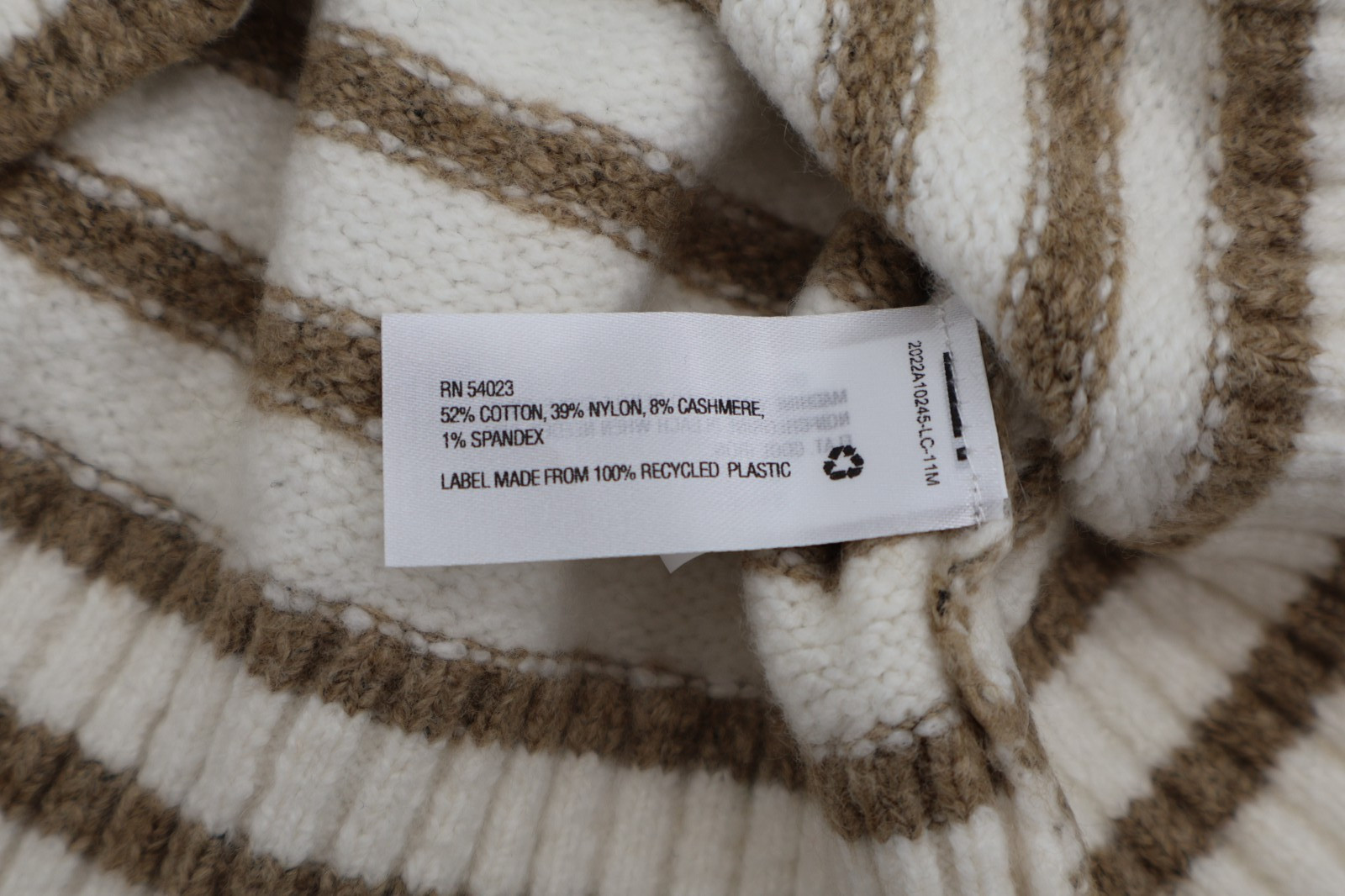 Banana Republic Baby Organic Cotton Cashmere Striped Sweater 6-12 Months NWT