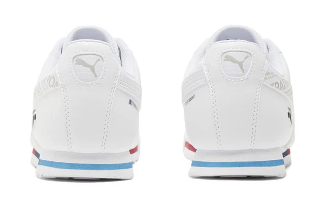 Puma Men’s BMW MMS Roma Basic Lace Up Sneakers Shoes Casual ~ White