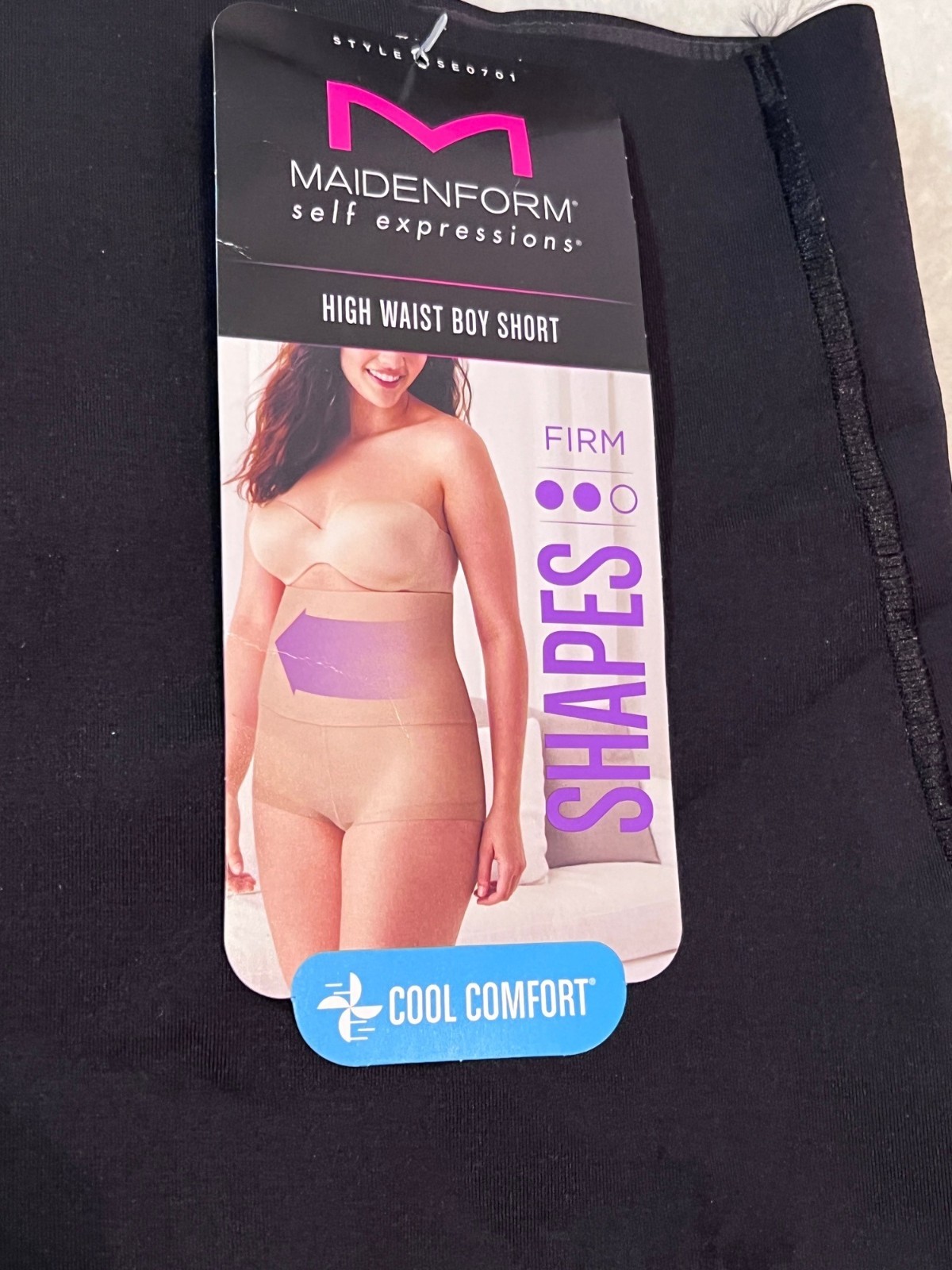 Maidenform Self Expressions High Waist Boy Short Shapewear SZ S