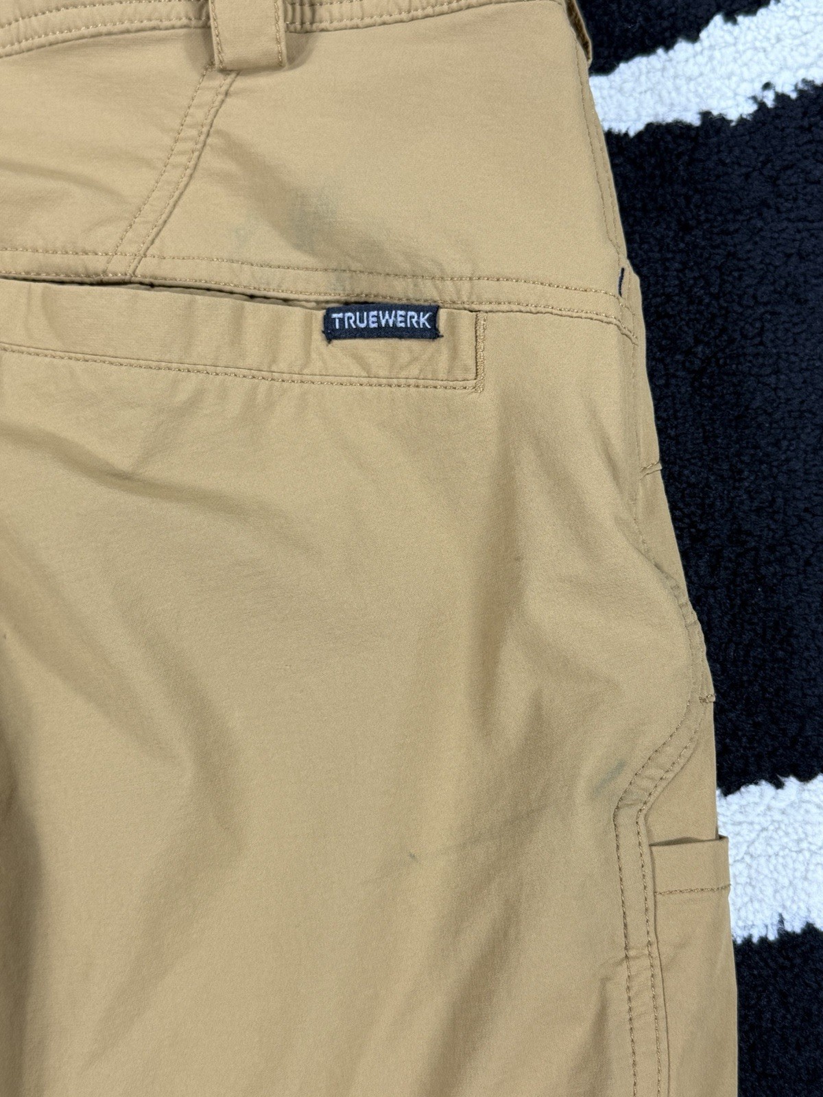 Truewerk Pants Mens 34×32 T2 Werkpant Brown Cargo Utility Pockets Workwear