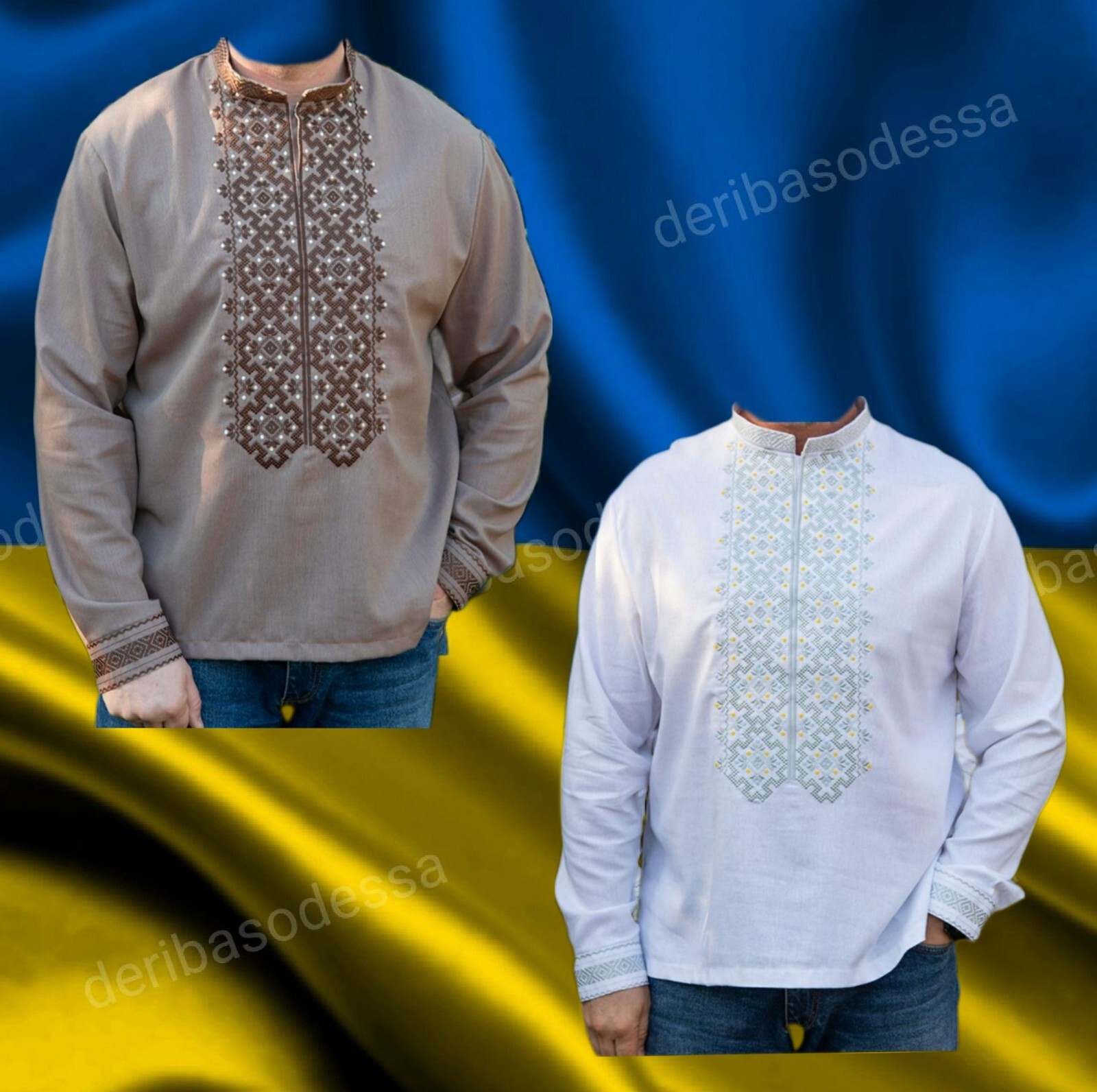 Traditional Ukrainian men’s embroidered shirt Vyshyvanka XS,S,M,L,XL 2XL,3XL,4XL