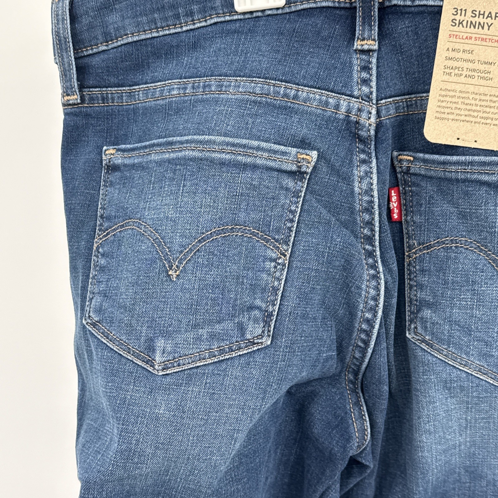 Levi’s Women’s 311 Shaping Skinny Mid Rise Stellar Strech Jeans 27 x 30