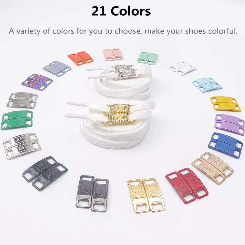 New AF1 Shoelaces Combination White Flat Laces and Shoe Decoration Suit Sneaker