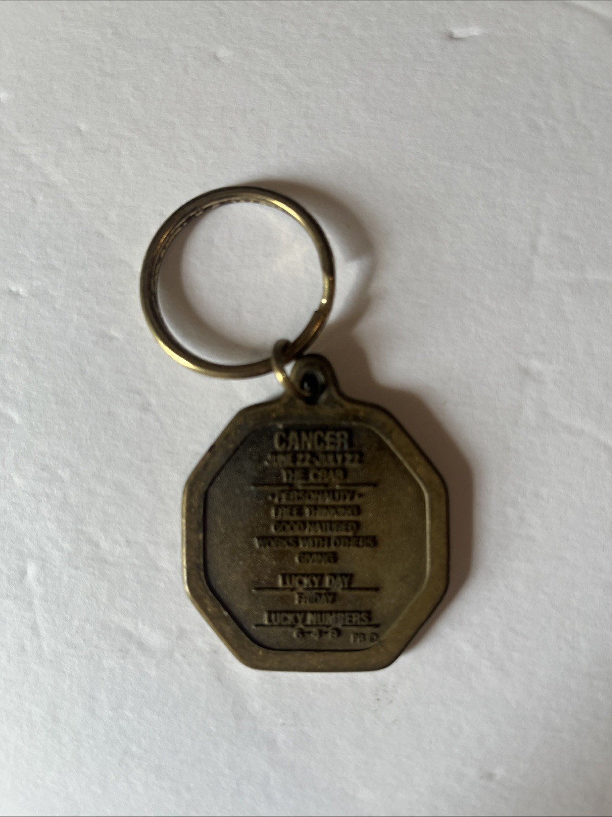 Zodiac Cancer Keychain