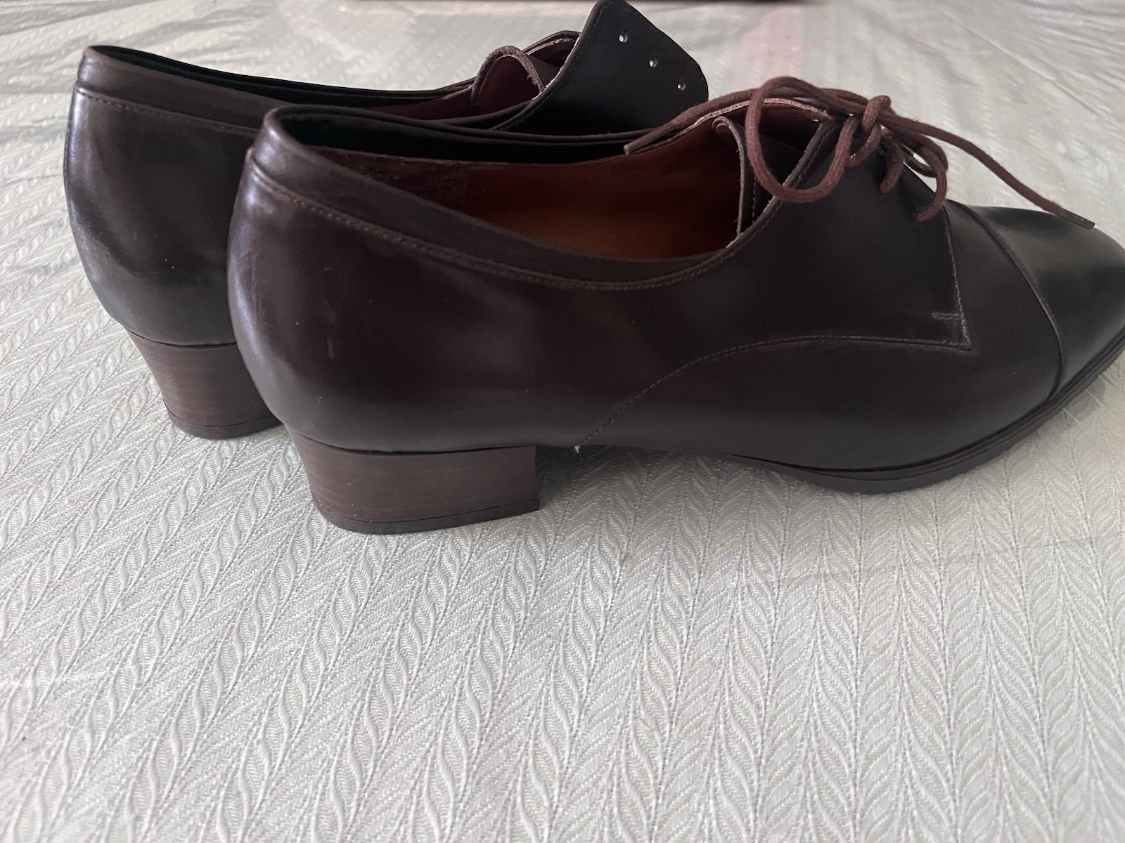 New Leather Dark Brown Made in Germany Theresia Women Shoes Sz 6.5