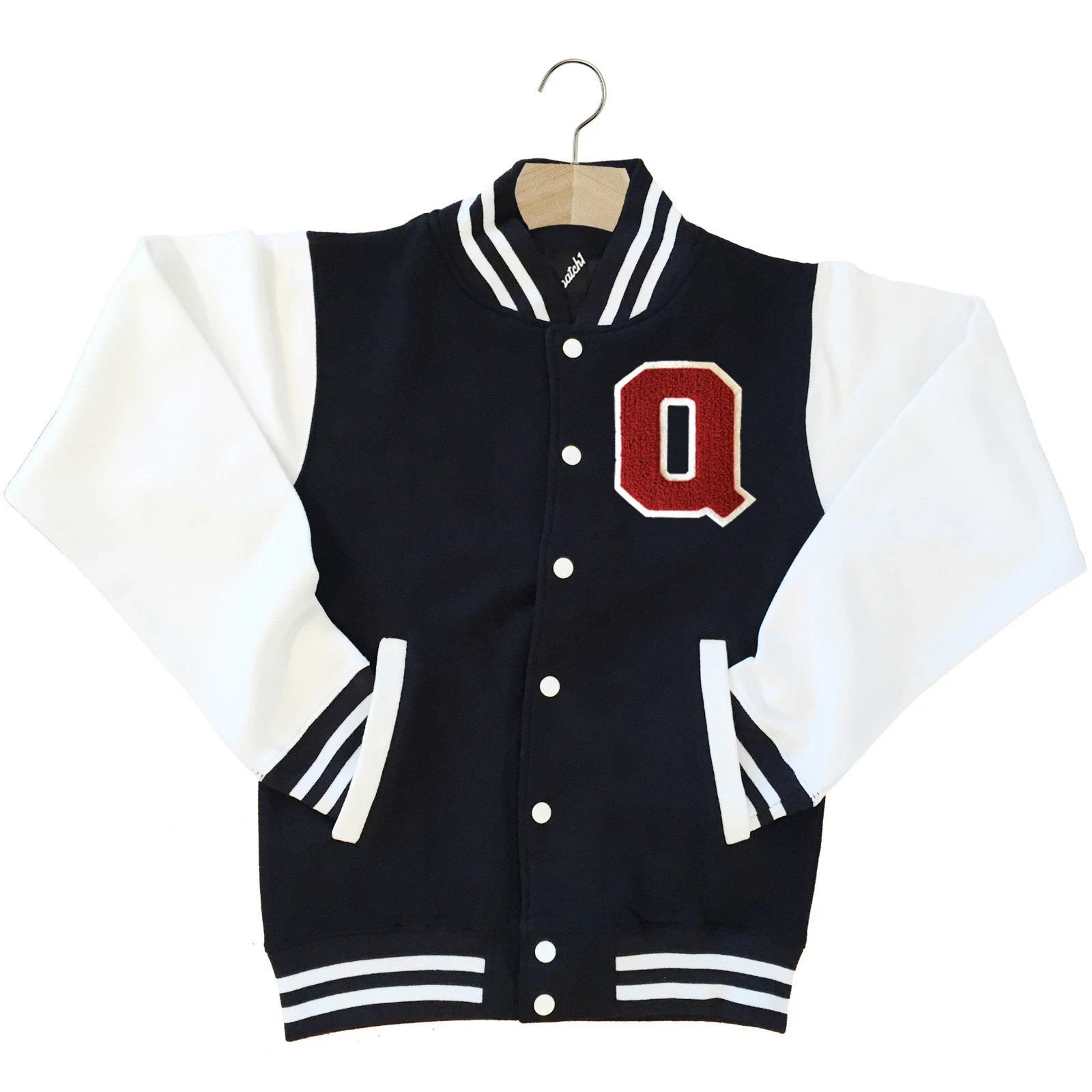CLASSIC VARSITY BASEBALL JACKET UNISEX PERSONALIZED GENUINE US E COLLEGE LETTER