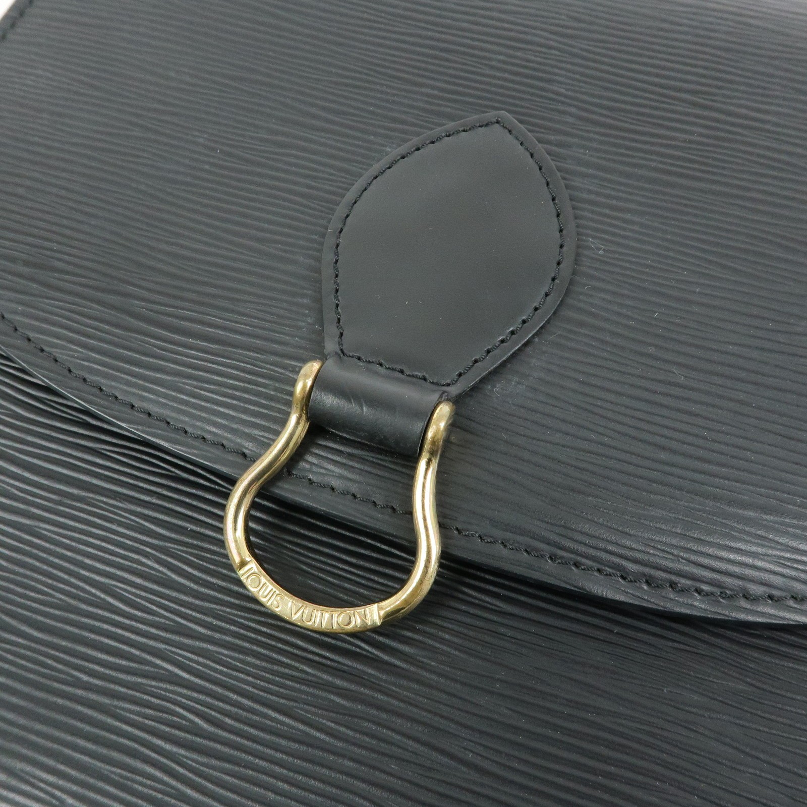 Louis Vuitton Epi Saint Cloud Shoulder Crossbody Bag Noir M52192 Auth Used F/S