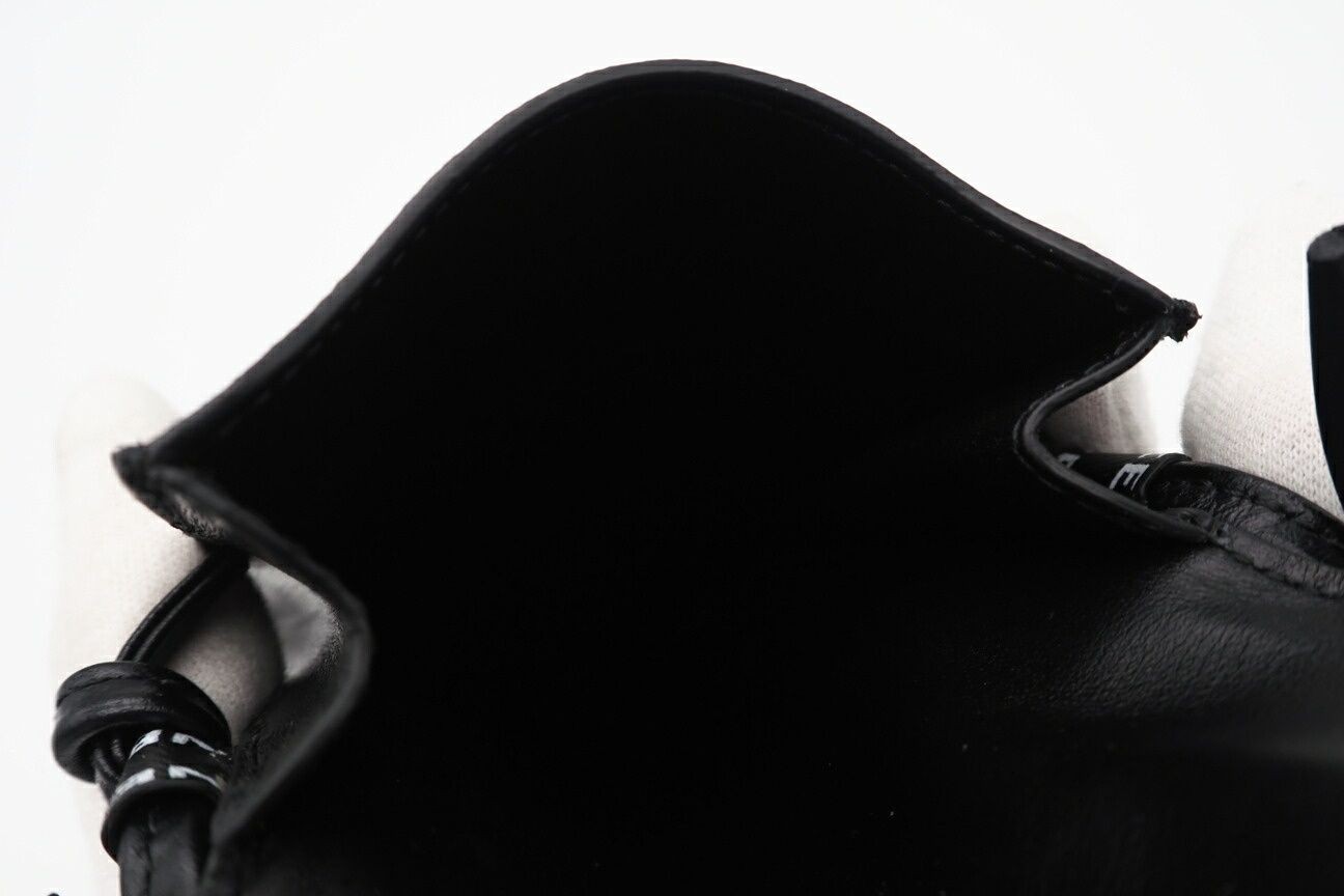 Returns accepted within 3 days beautiful CELINE Leather Vintage Logo Print Zi