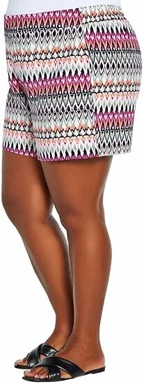 Wildfox Womens Lightweight Relaxed Fit Pull-On Shorts Multicolor Pockets
