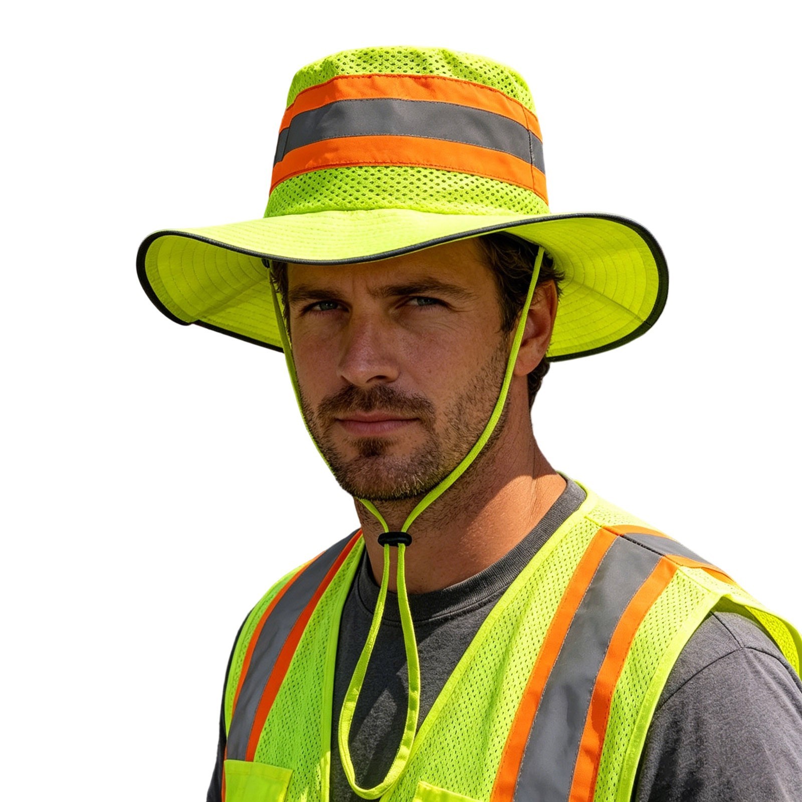 Wide Brim Sun Hat UV Protection Bucket Cap For Hiking Camping Fishing Safari Men
