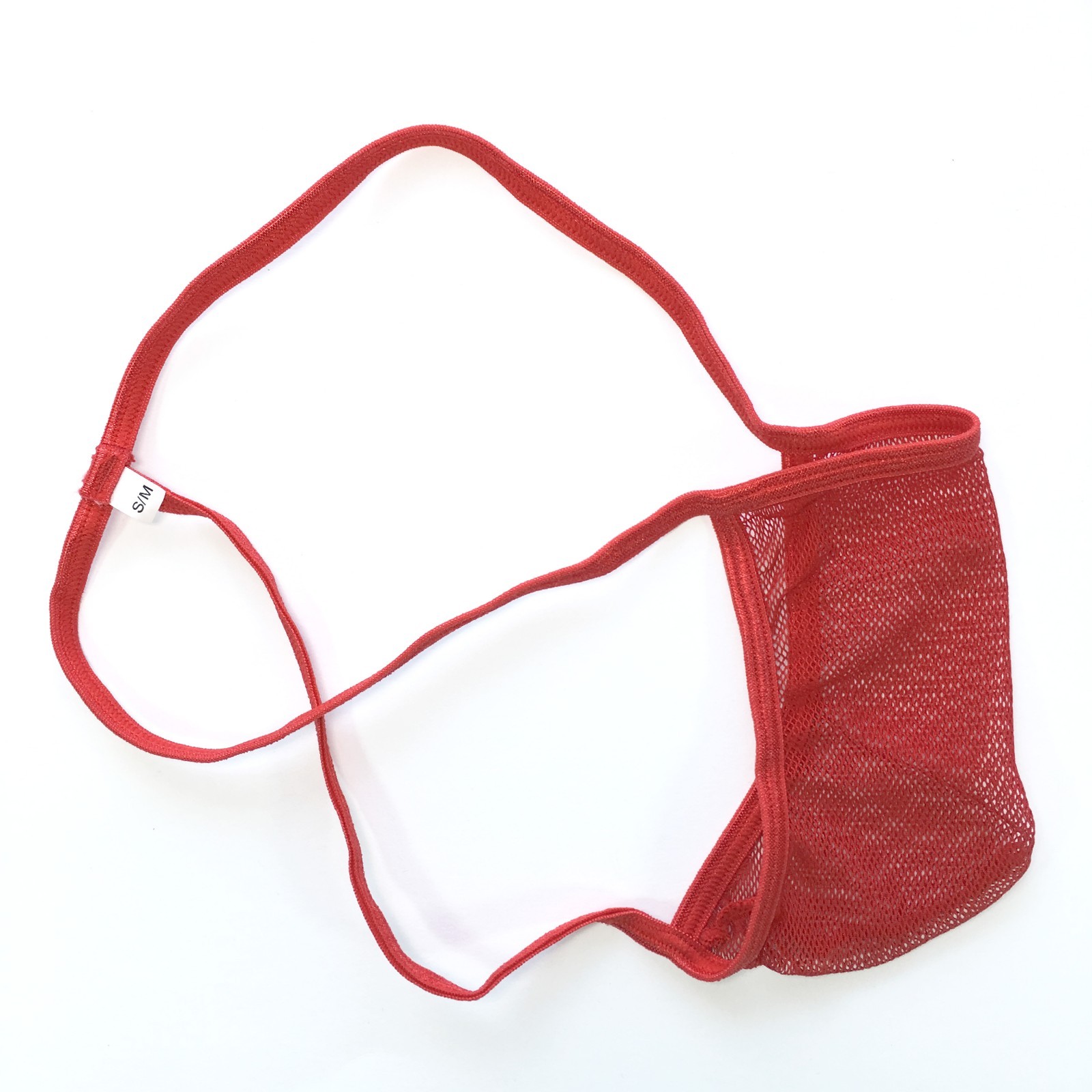 G344 G3447 Mens Pouch String Thong Low Rise T Back C-thru Mesh Fishnet