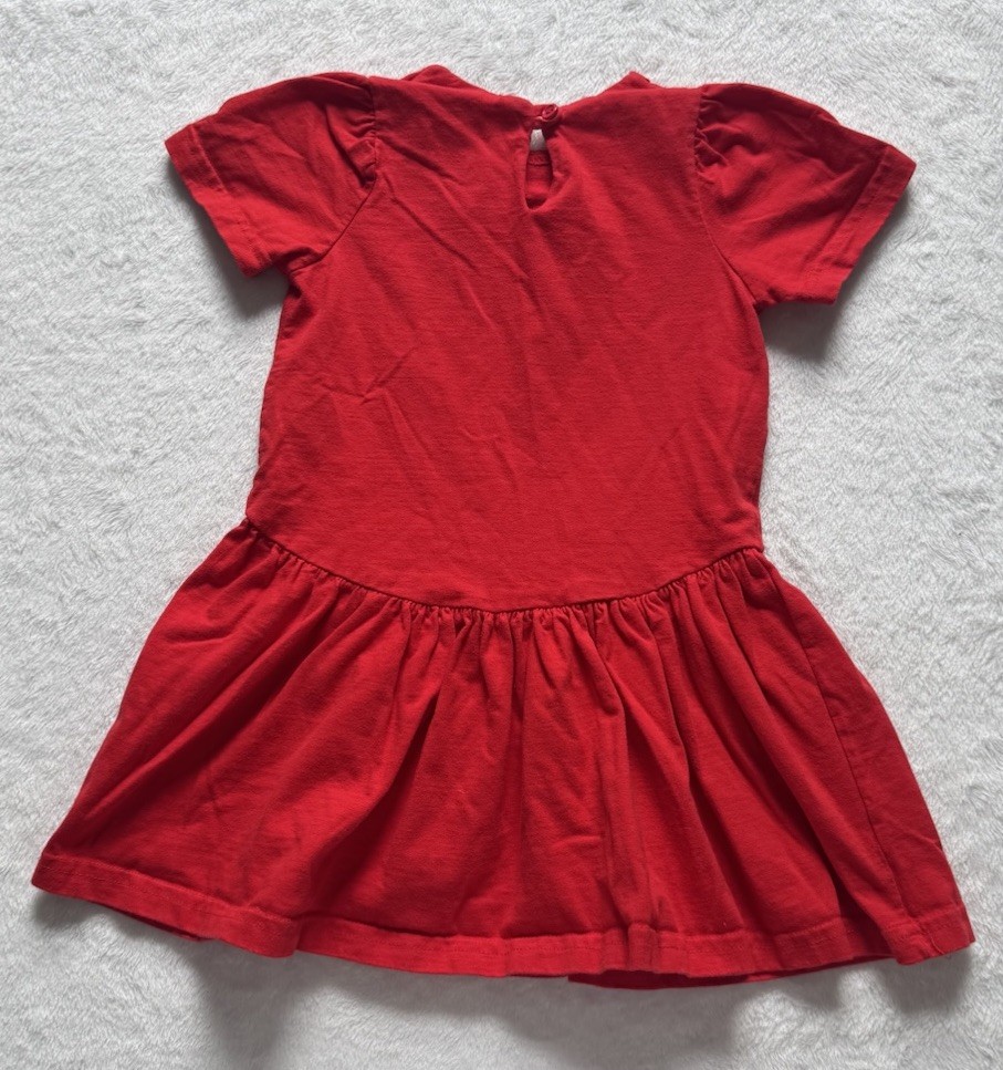 RARE Vintage 90s Snow White Red Dress Size 4T The Disney Store Tag Made In USA