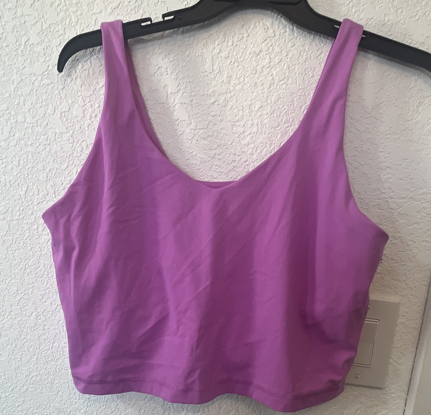 Avia Women’s Purple Solid Sports Bra XL Regular Wireless Pullover Bra