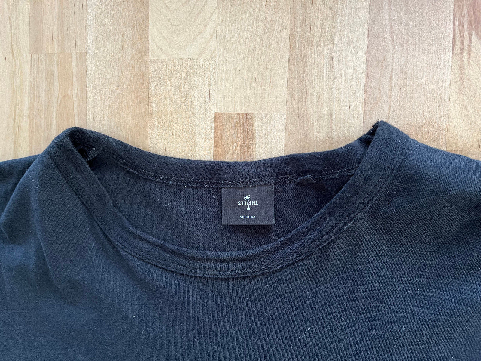THRILLS Quality Work Wear Graphics BLACK Box Fit Tshirt – Men’s Sz M