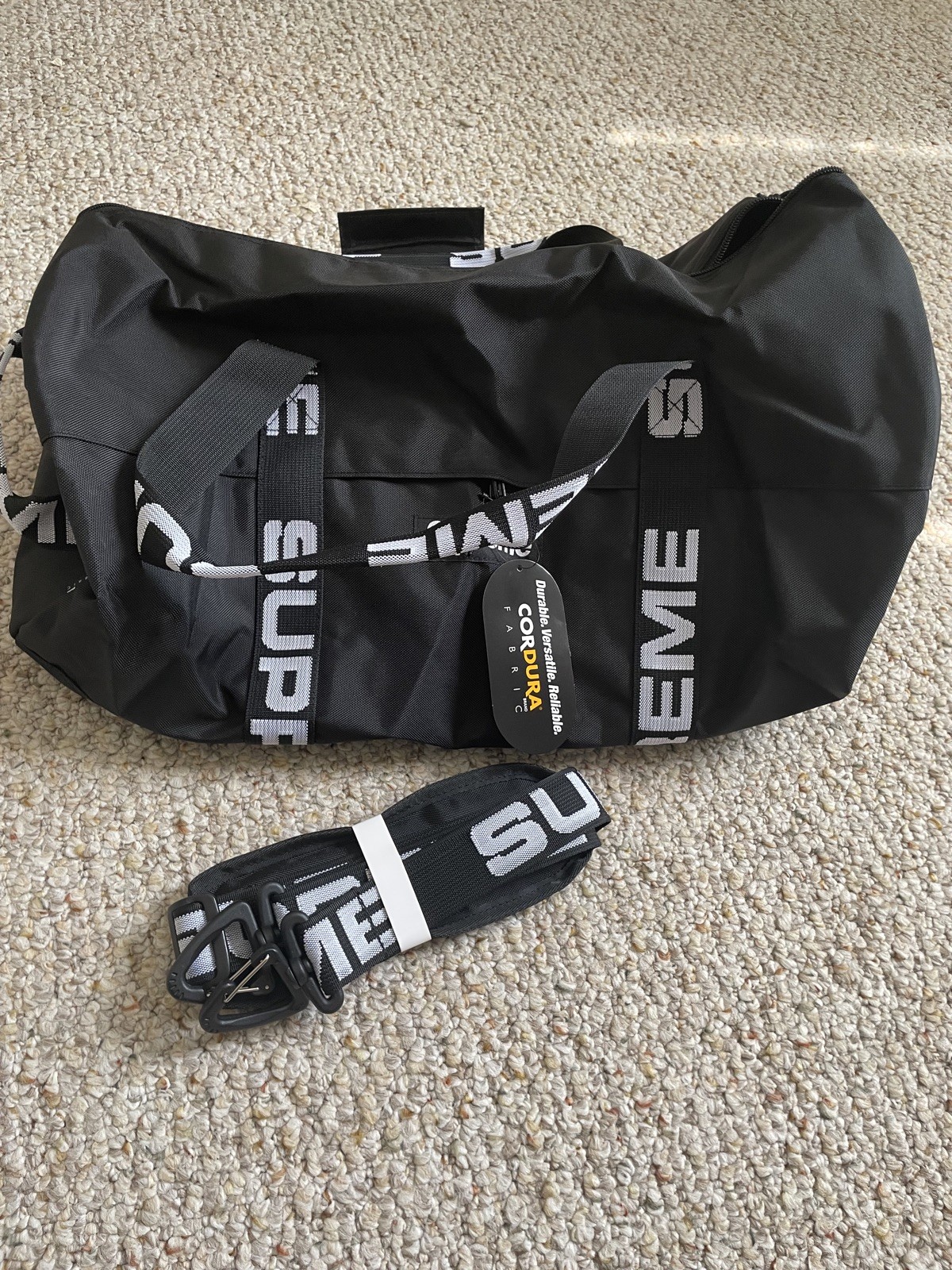 Supreme Duffle Bag Black Brand New With Tags