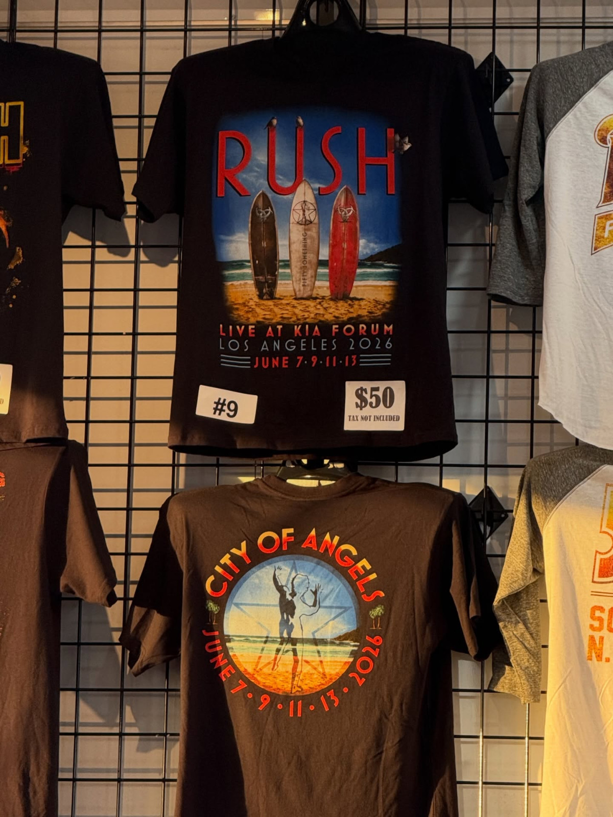 RUSH Band T Shirt Fifty Something North American Tour 2026 Reprint