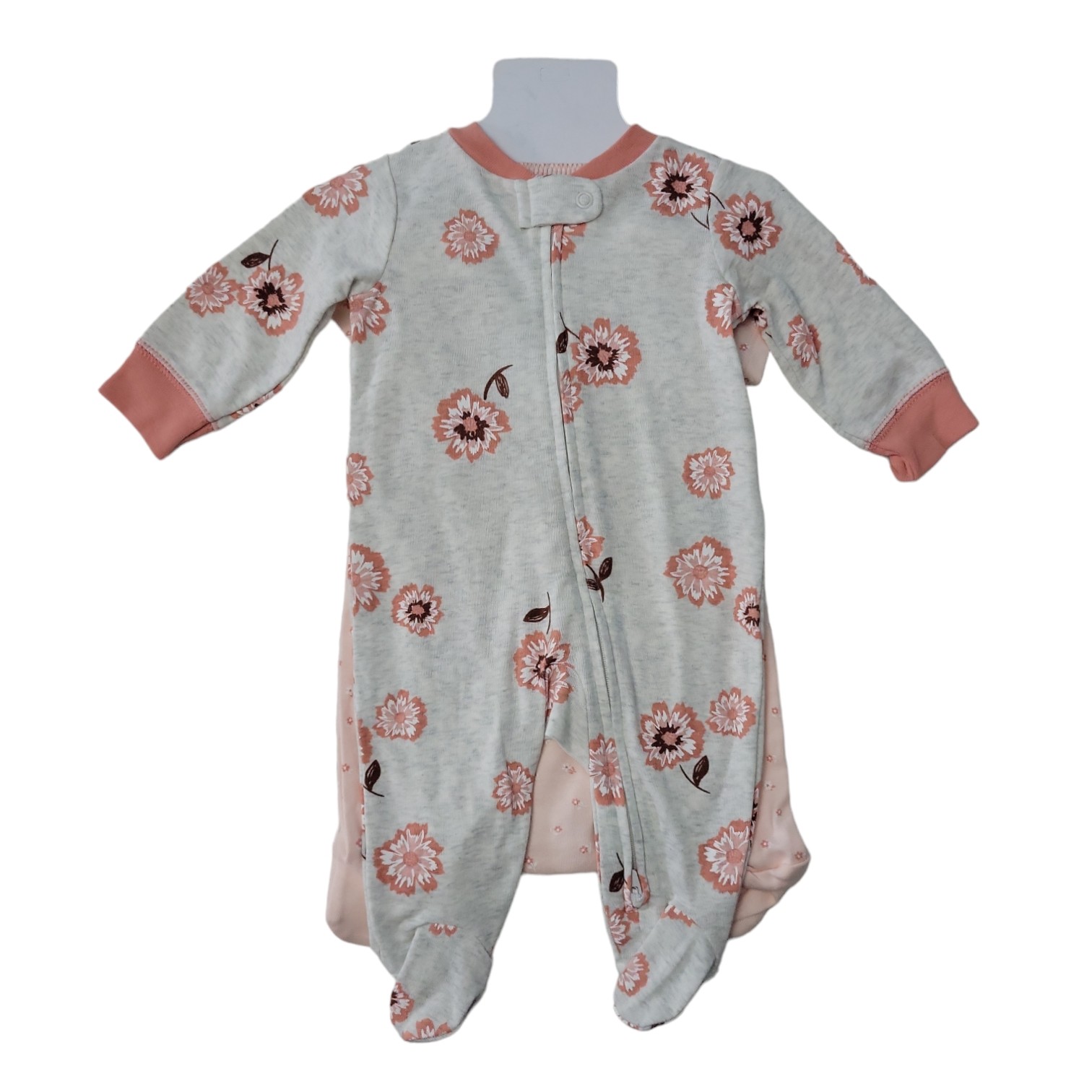 Carter’s 3 Piece Baby Two Way Zip Machine Washable Layette Set