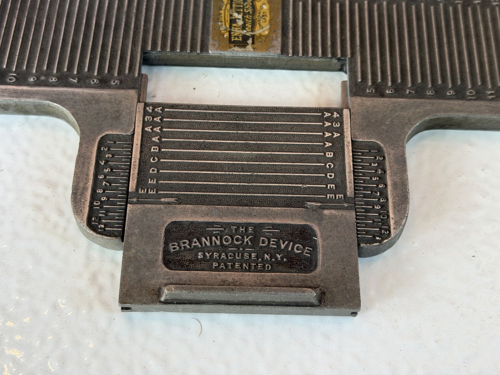 Brannock Men’s Foot Measuring Device Vintage Shoe store Syracuse NY
