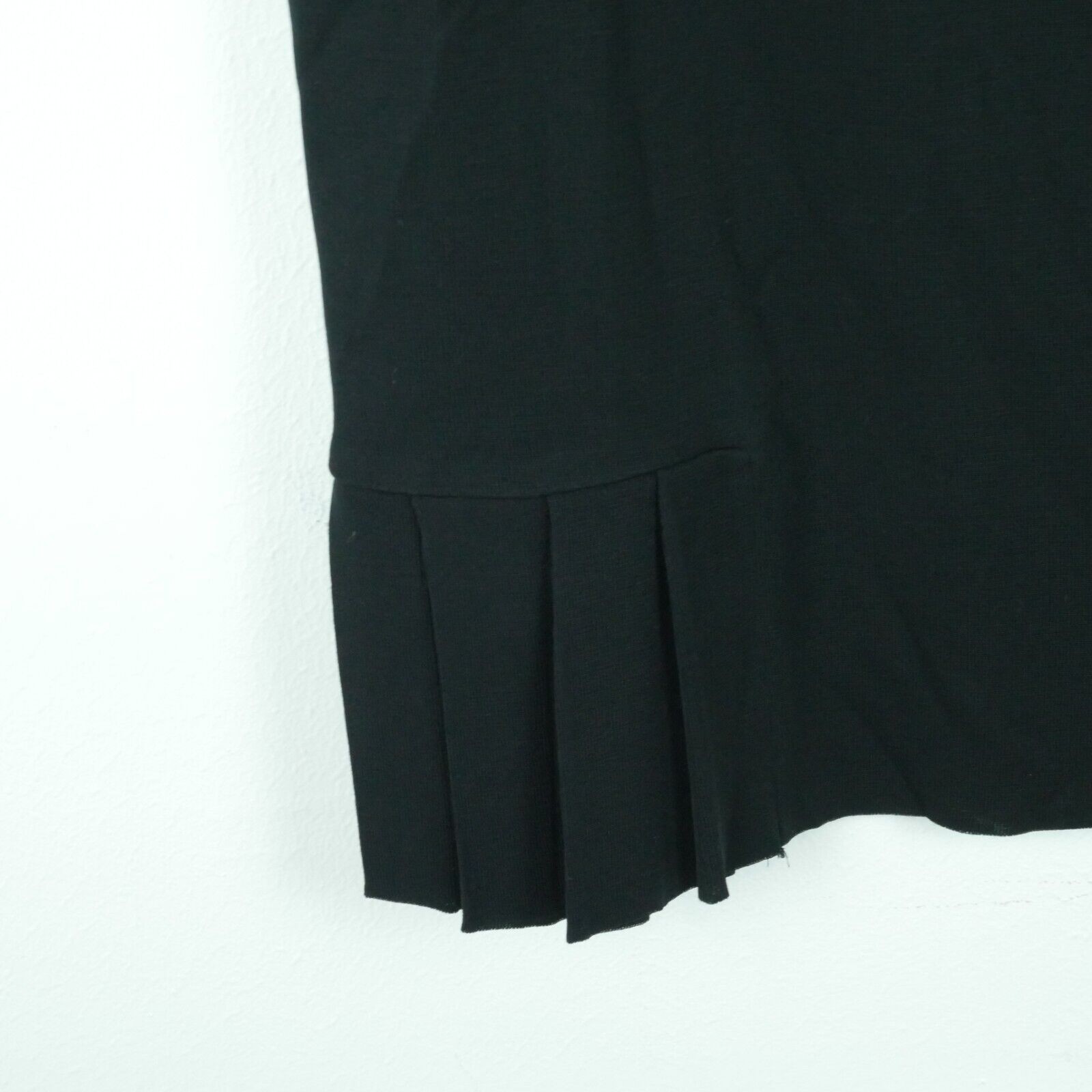 Ming Wang XL Skirt Black Knit Pleated Office Career Capsule Minimal Classic New