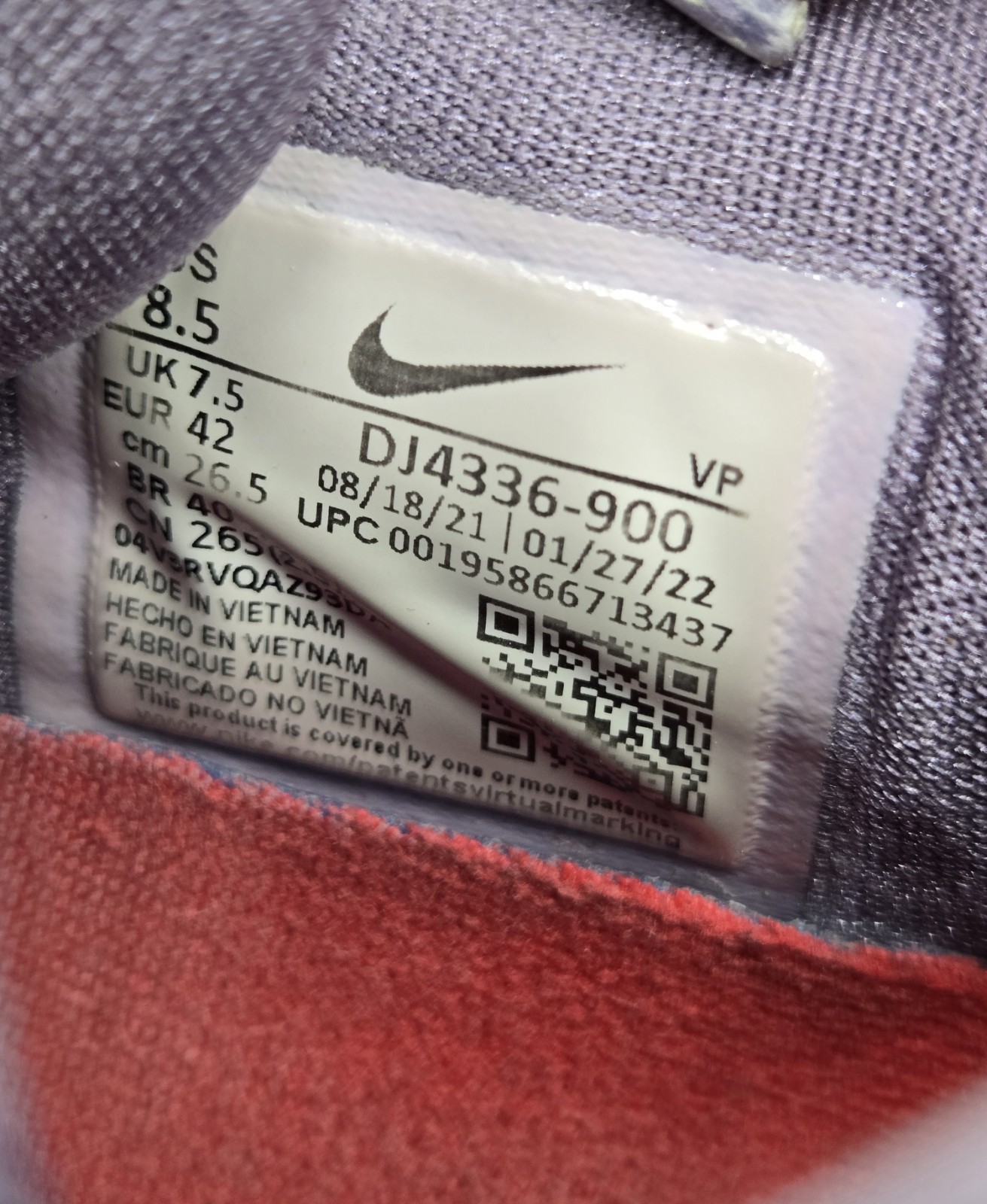 Size 8.5 Men’s KD14 NRG Valentine’s Day Used Nike Shoes No Box Read