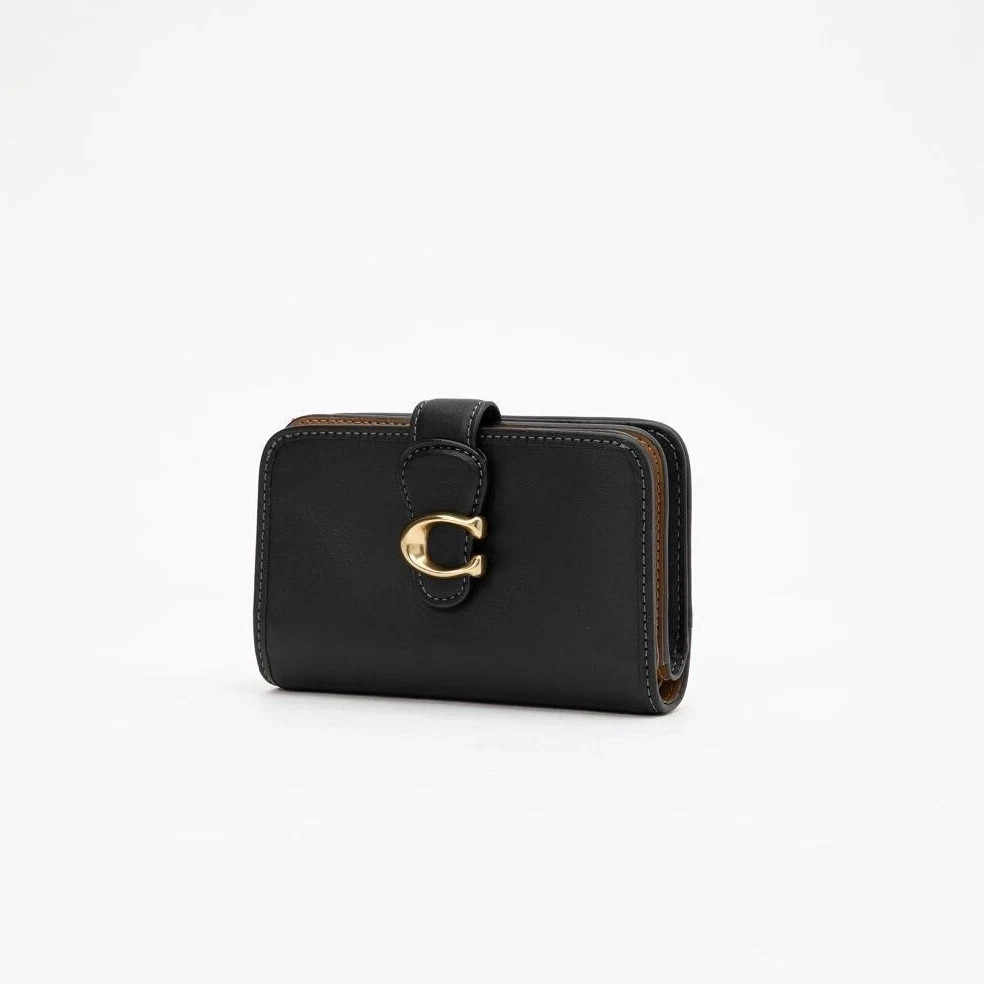 NEW COACH Tabby Medium Wallet Leather Black CA193 outlet New F/S