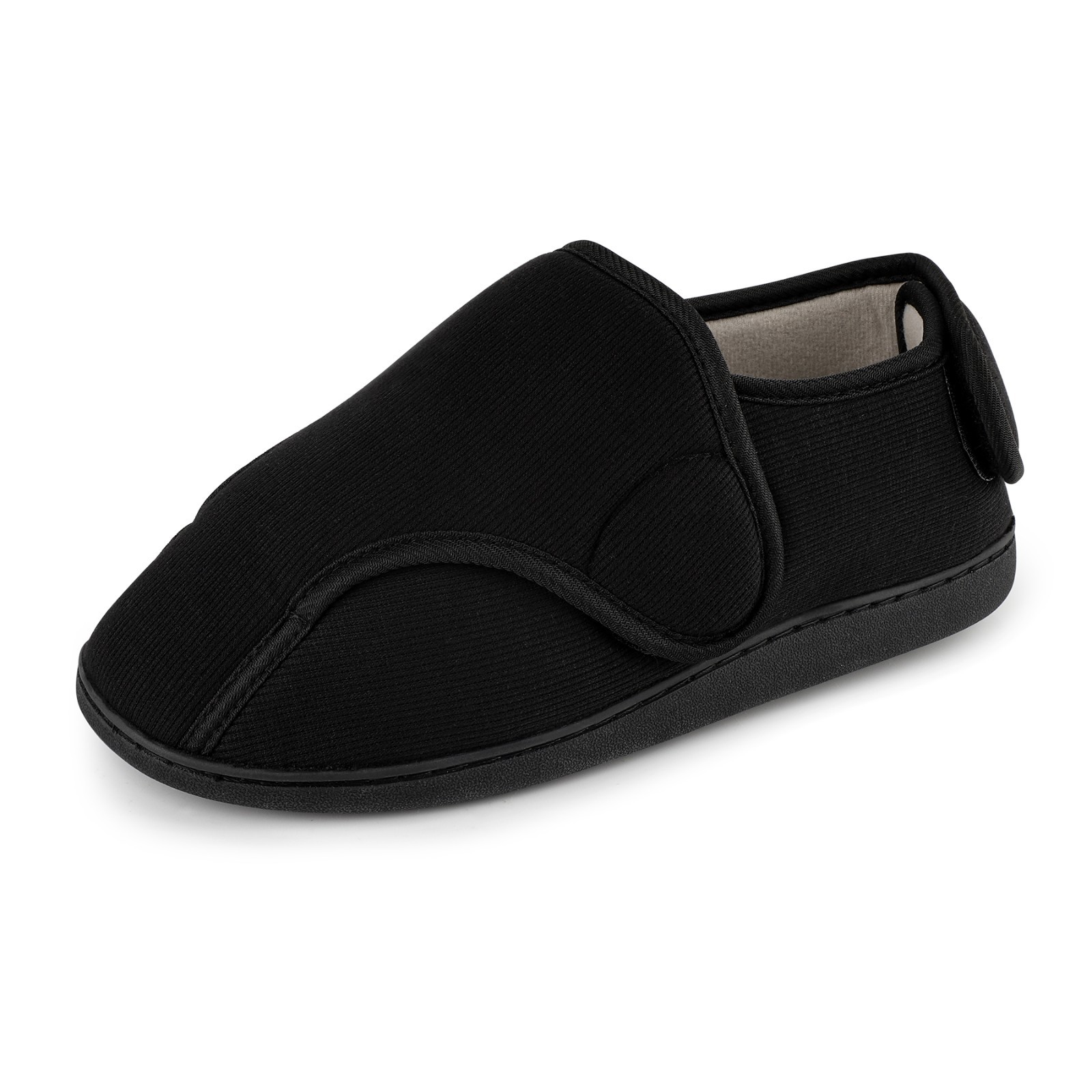 Mens Memory Foam Diabetic Boots Slippers Wide Feet Edema Swollen House Shoes